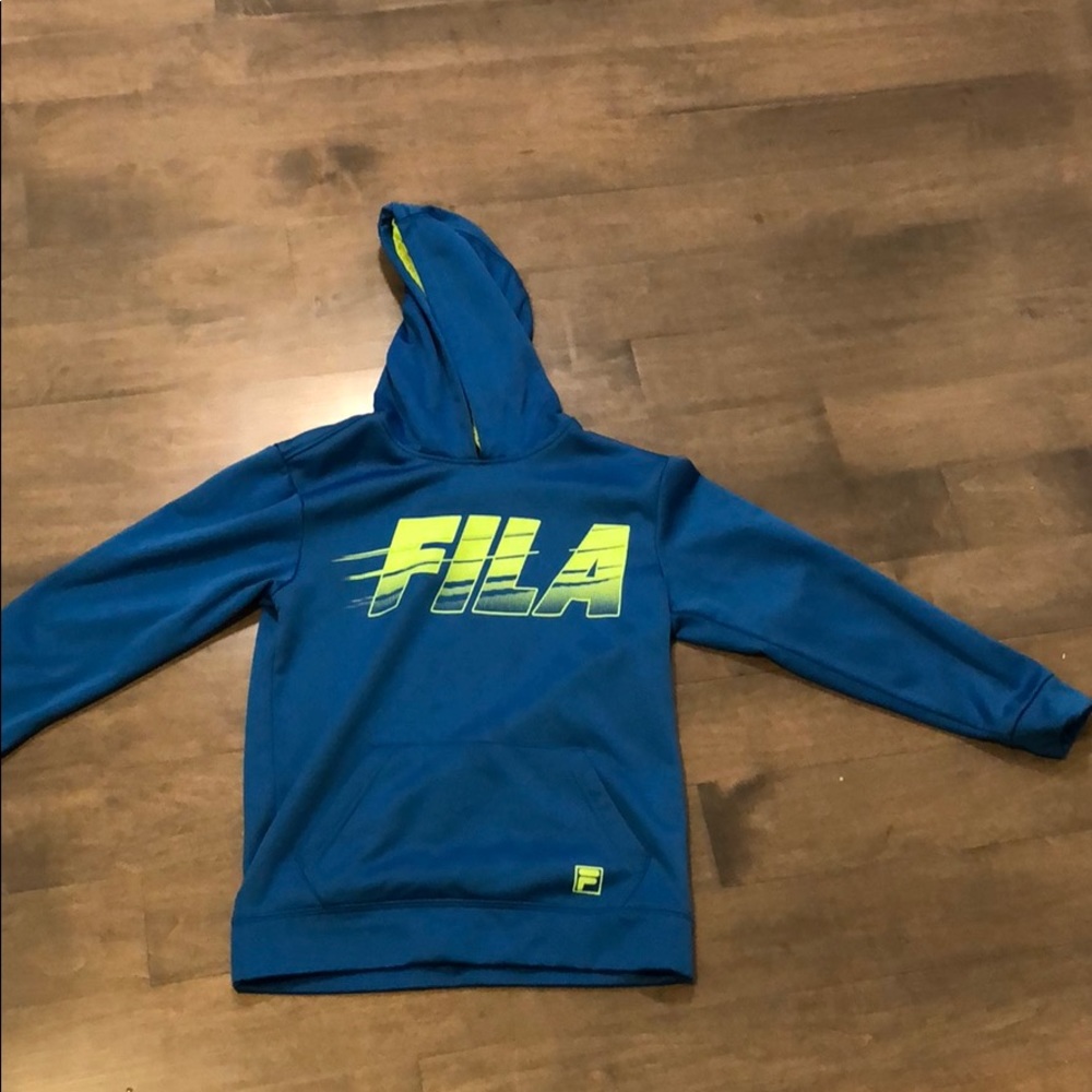 Blue Fila Hoodie